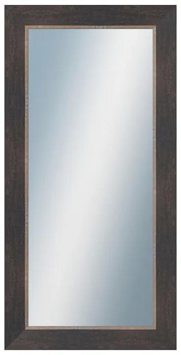 DANTIK - Zrkadlo v rámu, rozmer s rámom 50x100 cm z lišty TOMAS čierna veľká (3031)