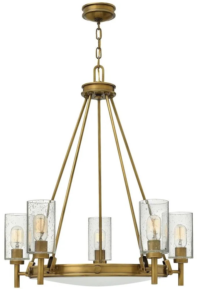 Elstead HK-COLLIER5 - Luster na reťazi COLLIER 5xE27/100W/230V