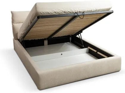 Čalúnená posteľ bez matraca BASIL 180x200 cm béžová