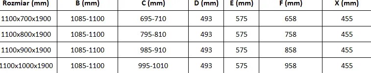 Mexen Omega, sprchovací kút s posuvnými dverami 110 (dvere) x 100 (stena) cm, 8mm číre sklo, chrómový profil, 825-110-100-01-00