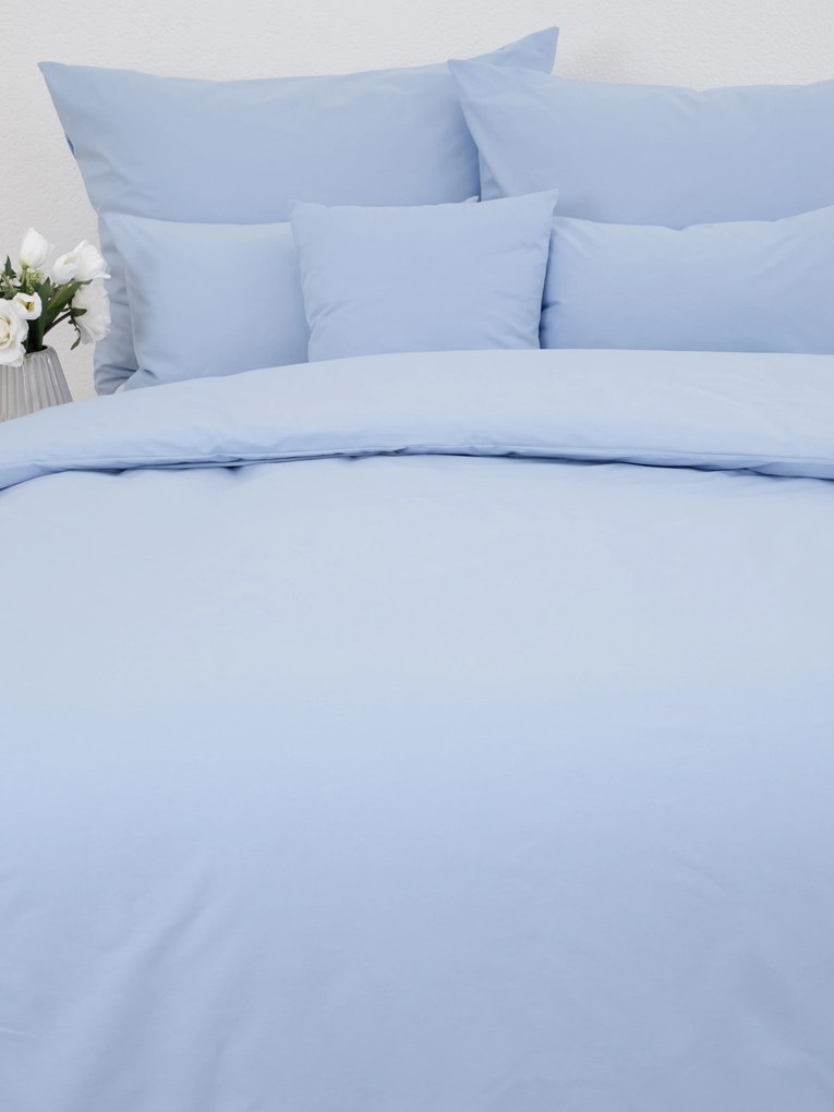 Francúzske bavlnené obliečky Renforcé - Jasmine svetlo modrá