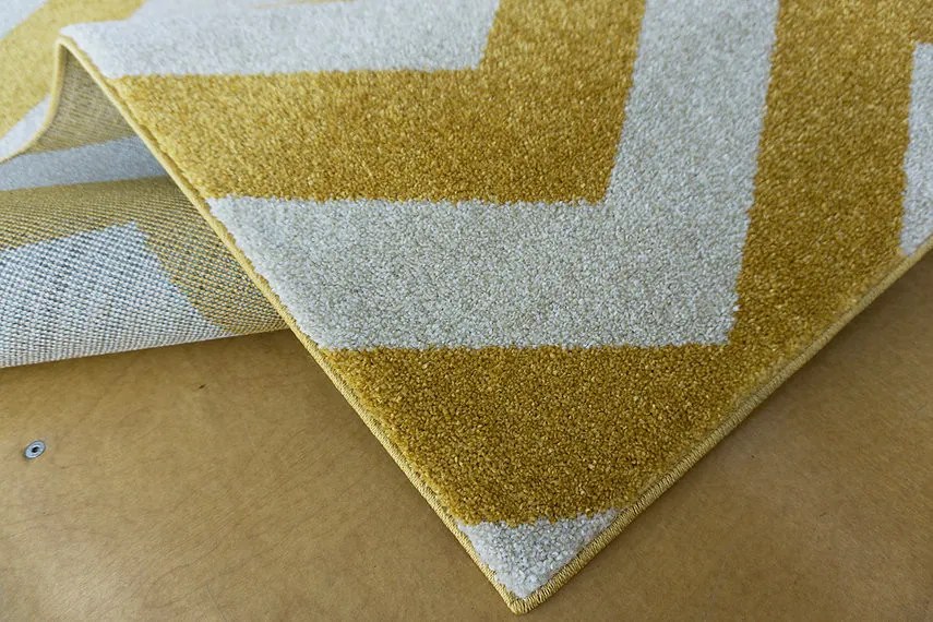 Kusový koberec Aspect 1961 Yellow, 120x180, žltá, chodba / predsieň, Berfin Dywany
