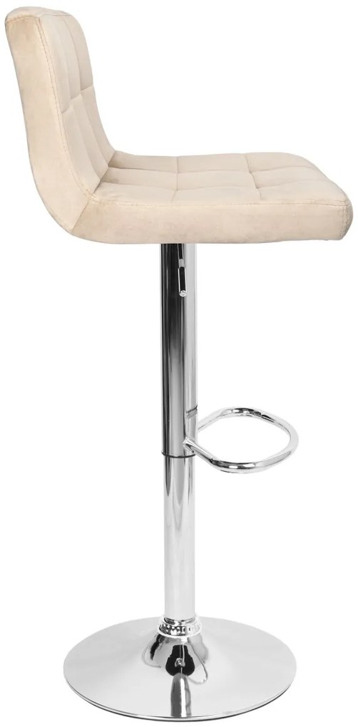 Barová stolička ARAKO CHRÓM béžová