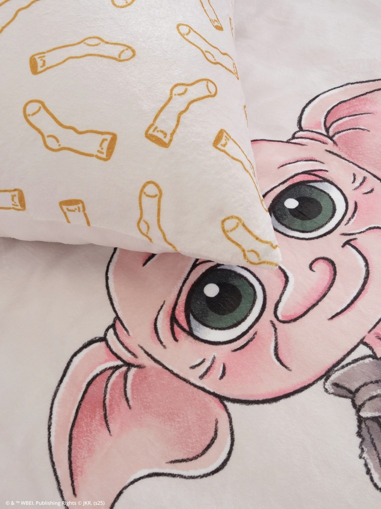 Obliečky mikroplyš Harry Potter - Dobby 140 × 200 cm, 70 x 90 cm