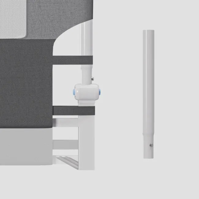 Bezpečnostná zábrana na posteľ Cover 30 sivá 200 cm