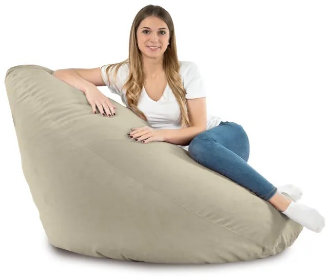 Sedací vak DROP XXL perla