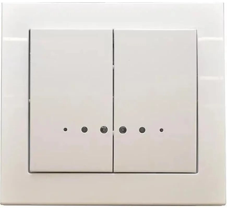 Dvojpólový lustrový vypínač s podsvietením