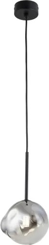 Brilagi - Závesný luster na lanku VULCANO 1xG9/8W/230V pr. 15 cm čierna/dymová čierna