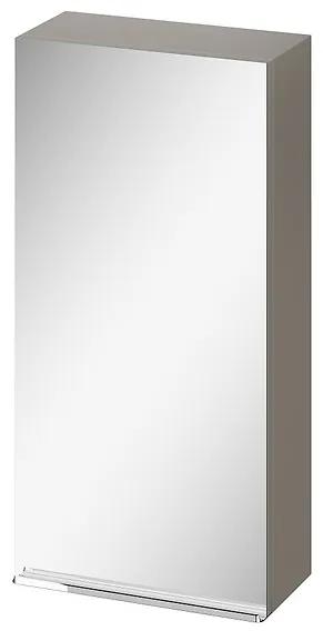 Cersanit - VIRGO závesná zrkadlová skrinka 40cm, šedá-chróm, S522-011