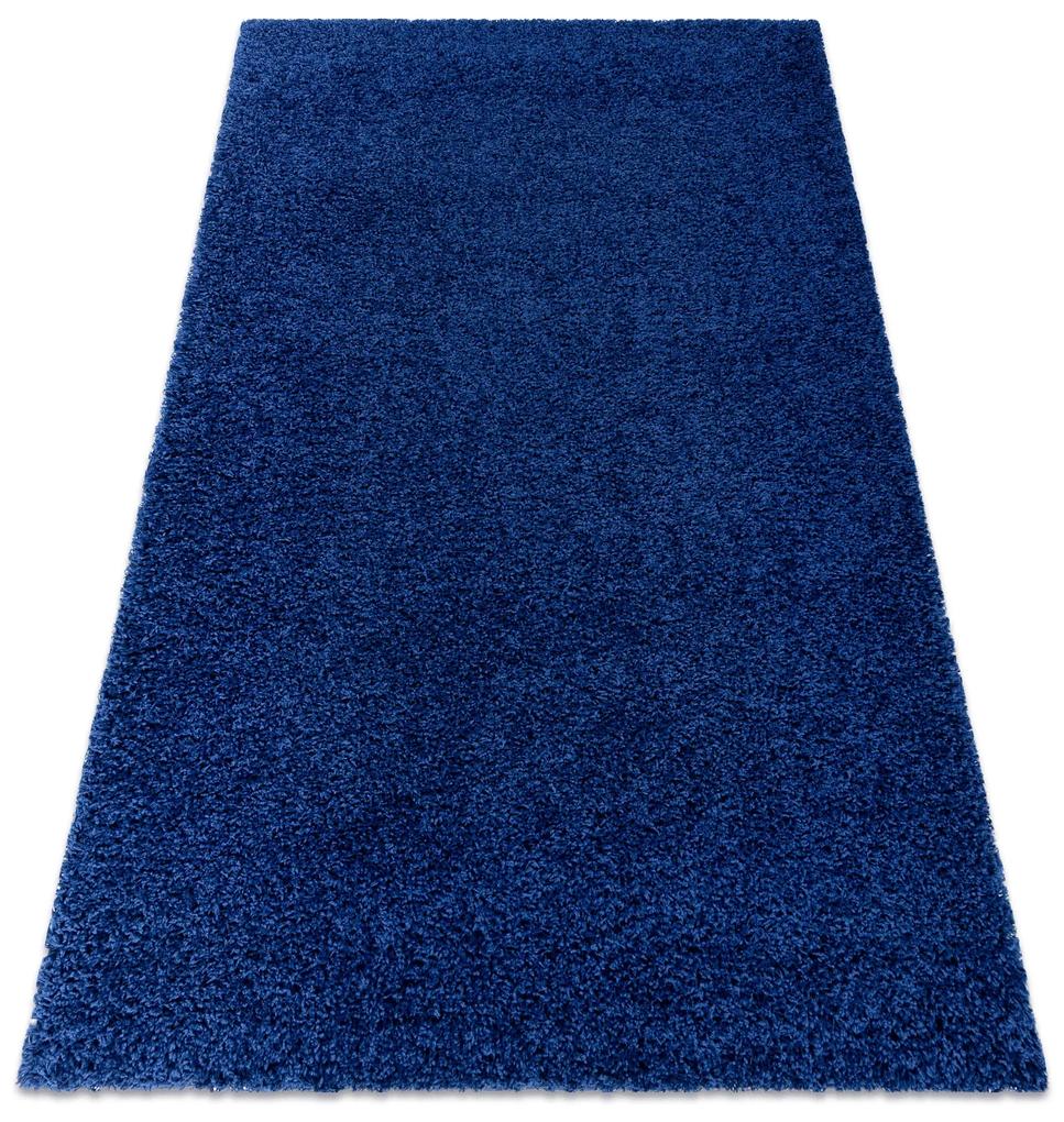 Koberec SOFFI shaggy 5cm tmavo modrá Veľkosť: 60x250 cm