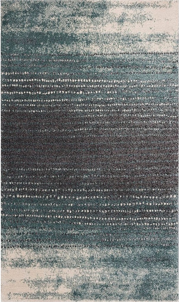 Koberec Modern Teal blue/ dark grey 200x290cm