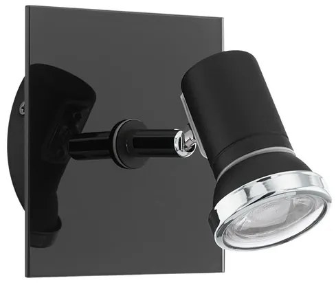 Osvetlenie Eglo Tamara 12 cm sklo čierna, chróm 33677