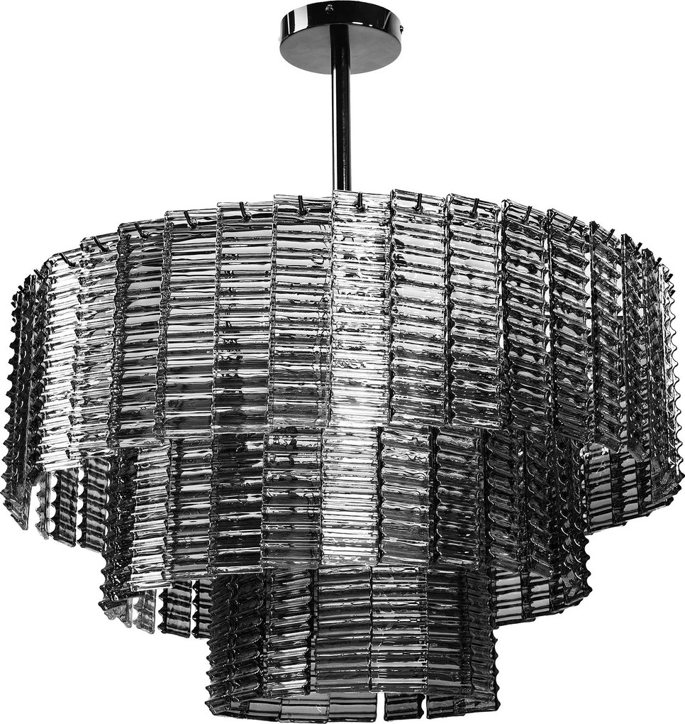 Toolight Toolight, závesné stropné svietidlo 62cm, 8xE14, APP1678-8CP, šedá, OSW-09313