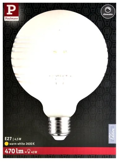 LED Stmievateľná žiarovka CLASSIC G125 E27/4,5W/230V 2600K - Paulmann 28744
