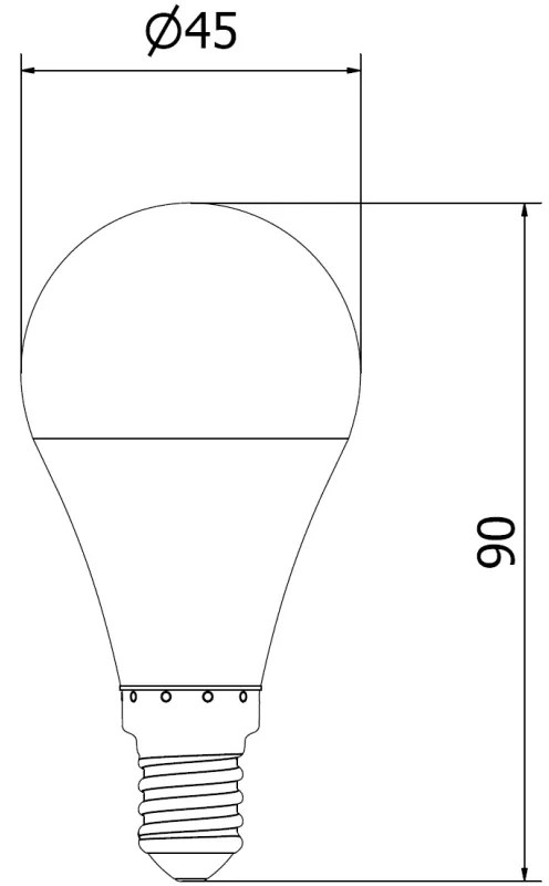 Mexen Nova, LED žiarovka E14, G45, 10W, studená - 6500K, 1055 lm - L101-E14-1065-01