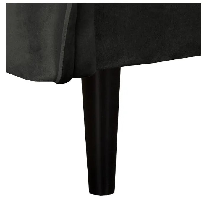 Tmavosivá zamatová pohovka 138 cm Juli – Ropez