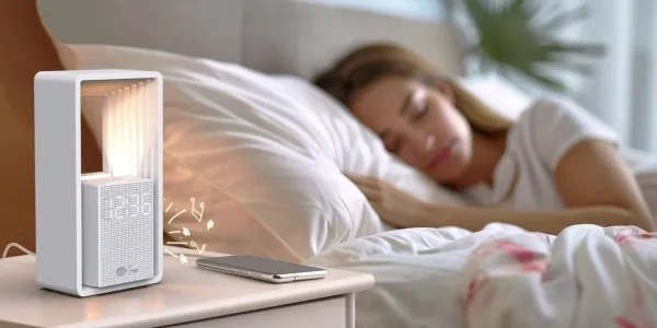 Immax 09113L - LED stolná lampa s budíkom a nabíjaním CALM LED/3,5W/5V