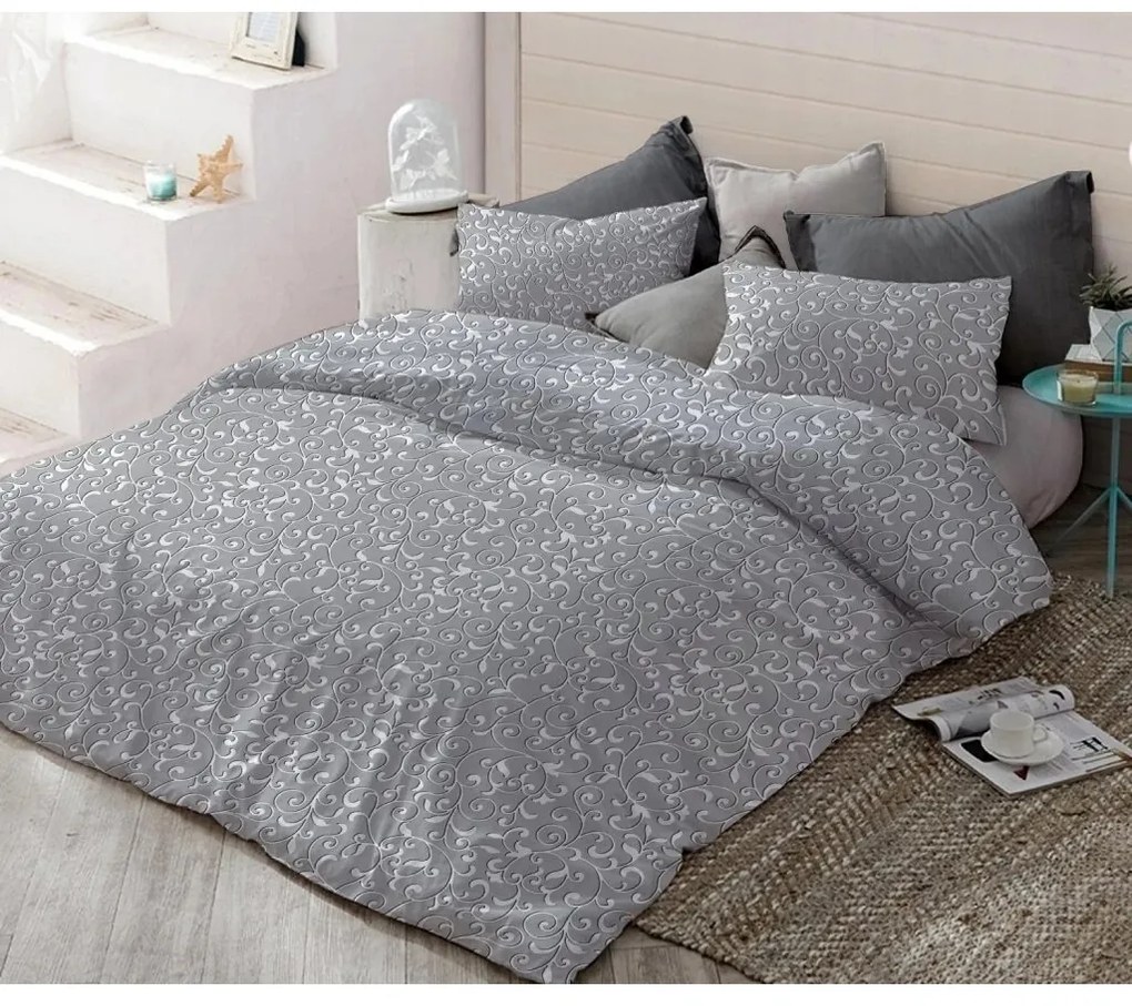 Bavlnené obliečky Grey orient, 140 x 200 cm, 70 x 90 cm