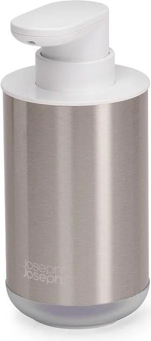 Dávkovač mydla z nehrdzavejúcej ocele v striebornej farbe 300 ml Duo Steel – Joseph Joseph