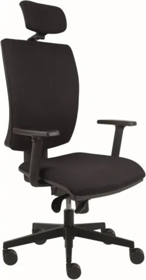 Sconto Kancelárska stolička LAUREN čierna