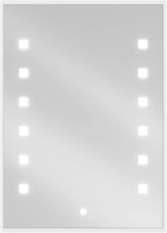 Mexen Ner podsvietené kúpeľňové zrkadlo 50 x 70 cm, LED 6000K, proti pare - 9809-050-070-611-00