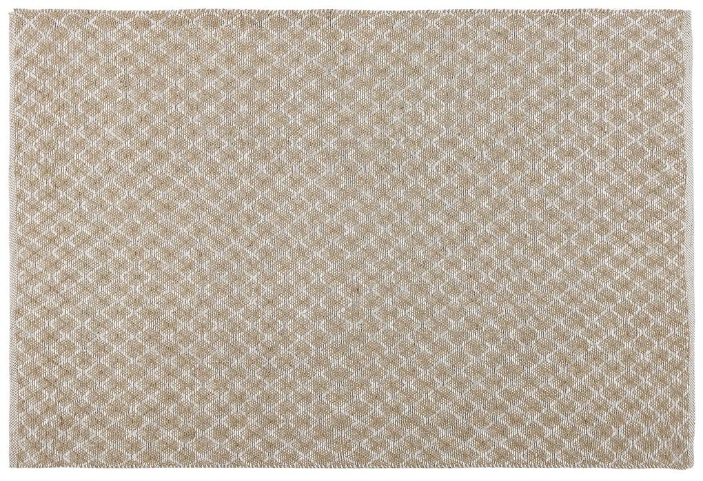 Jutový koberec 140 x 200 cm béžový AKBEZ Beliani