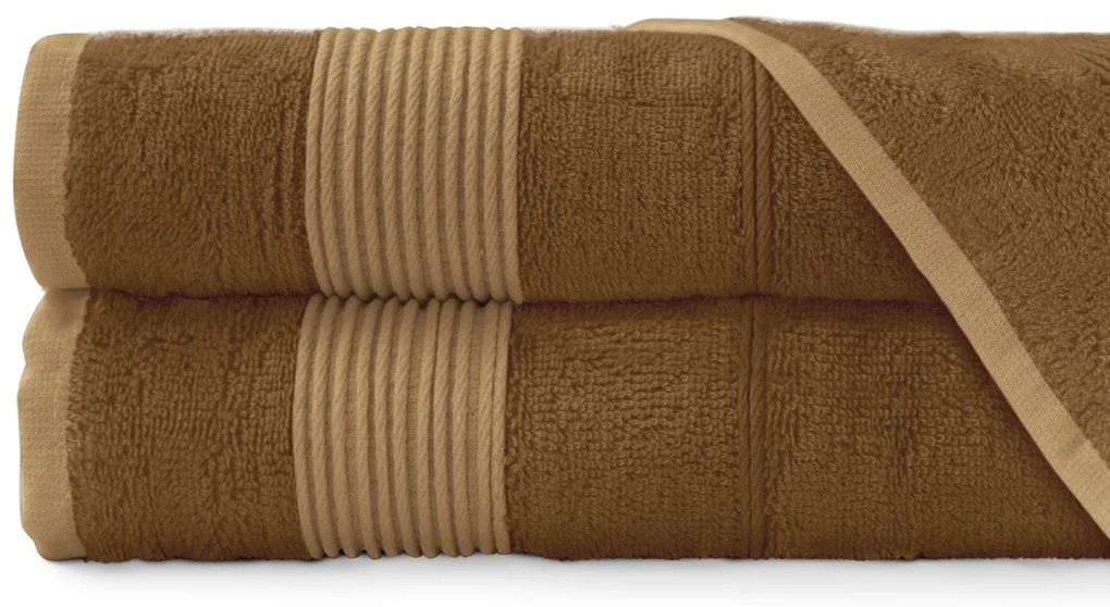 BAMBUSOVÝ UTERÁK MORENO 70X140 CM SVETLOHNEDÁ