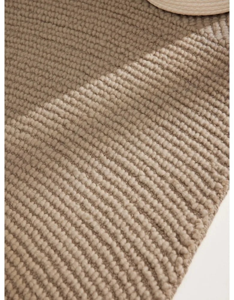 Béžový ručne tkaný vlnený behúň 80x200 cm Eleni Light Beige – Hanse Home
