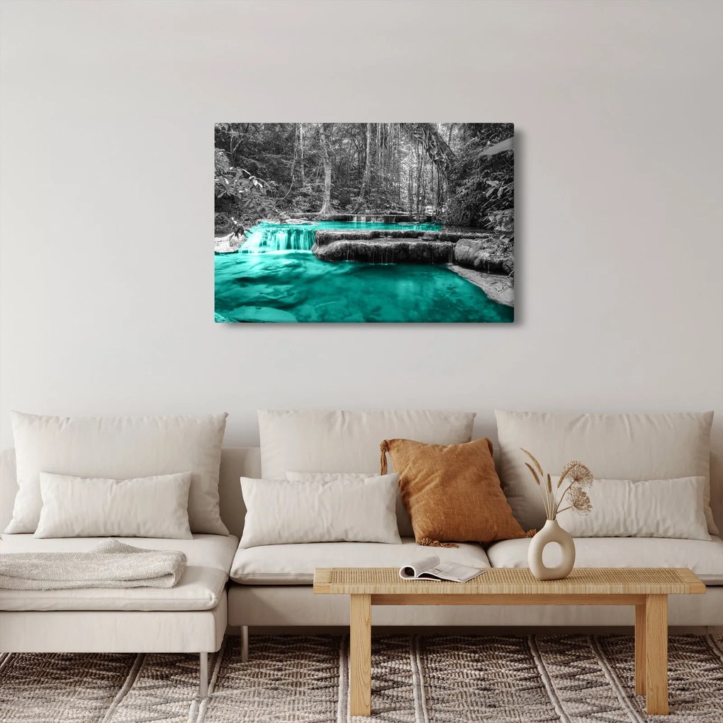 Obraz - Zimná rieka (90x60 cm)