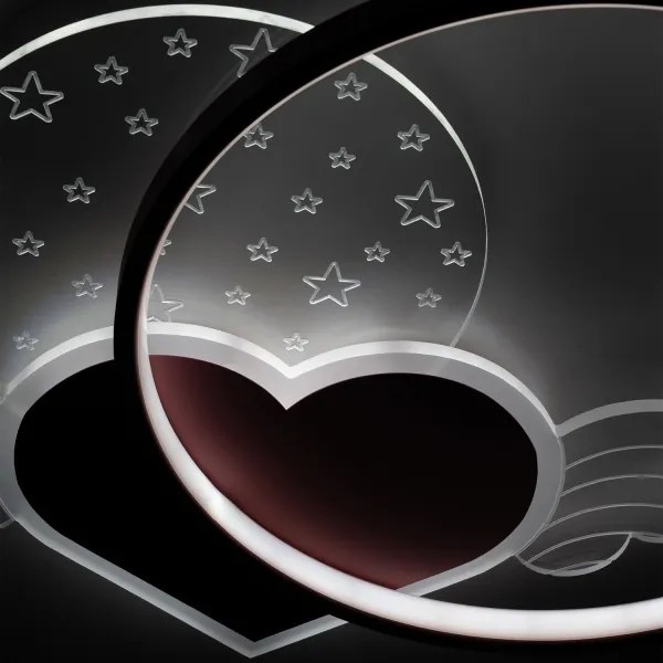 Brilagi - LED detské stropné svietidlo LOVE LED/48W/230V 3000/4500/6000K ružová