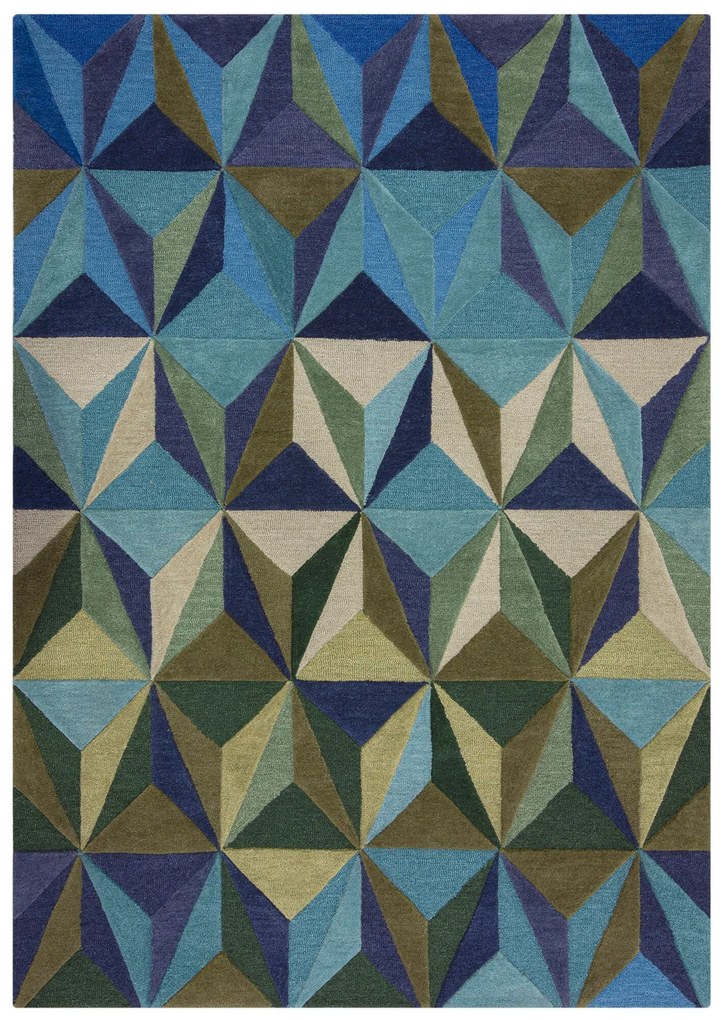 Kusový koberec Illusion Reverie Blue, 160x230, viacfarebná, detská izba, Flair Rugs