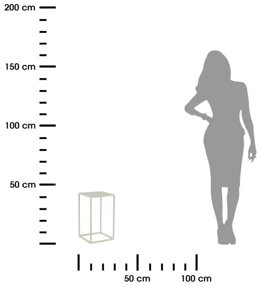 Stojan na kvety 40x24 cm krémová