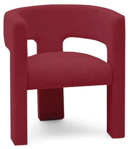 Vínové designové kreslo ALPAH B VELVET