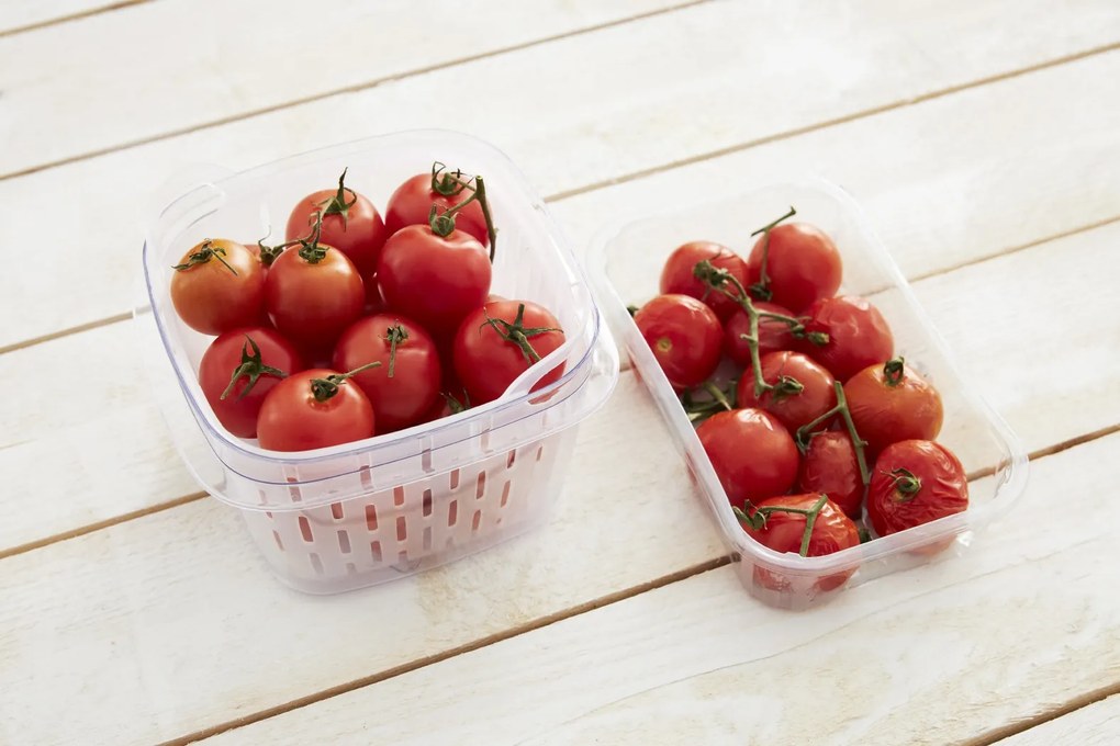 Špeciálny box na ovocie a zeleninu, s ventiláciou a filtrom, do chladničky, Fridge Fresh, 1,6 l, modrý