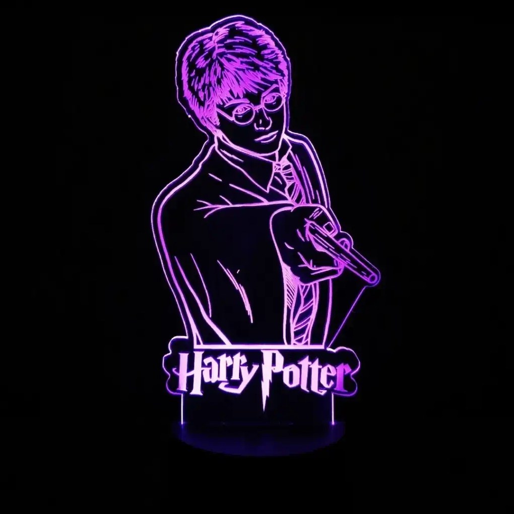 3Dmix 3DL-WD054 – 3D LED nočná lampa - Harry Potter (Wood)