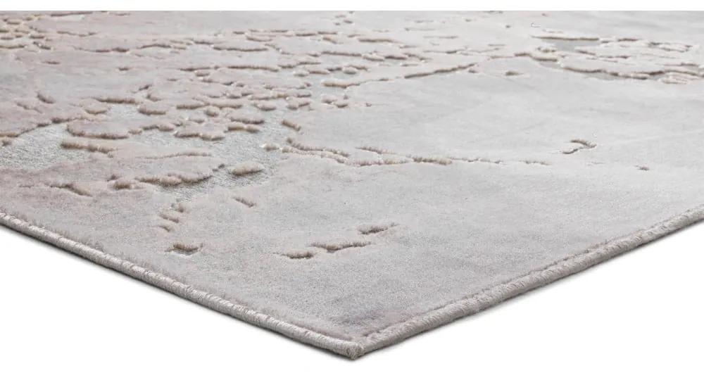 Sivo-béžový koberec z viskózy Universal Margot Marble, 60 x 110 cm