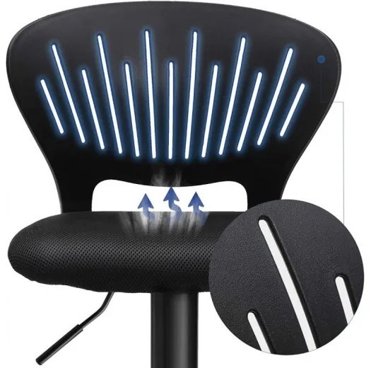 Barové stoličky 2 ks LJB04BK