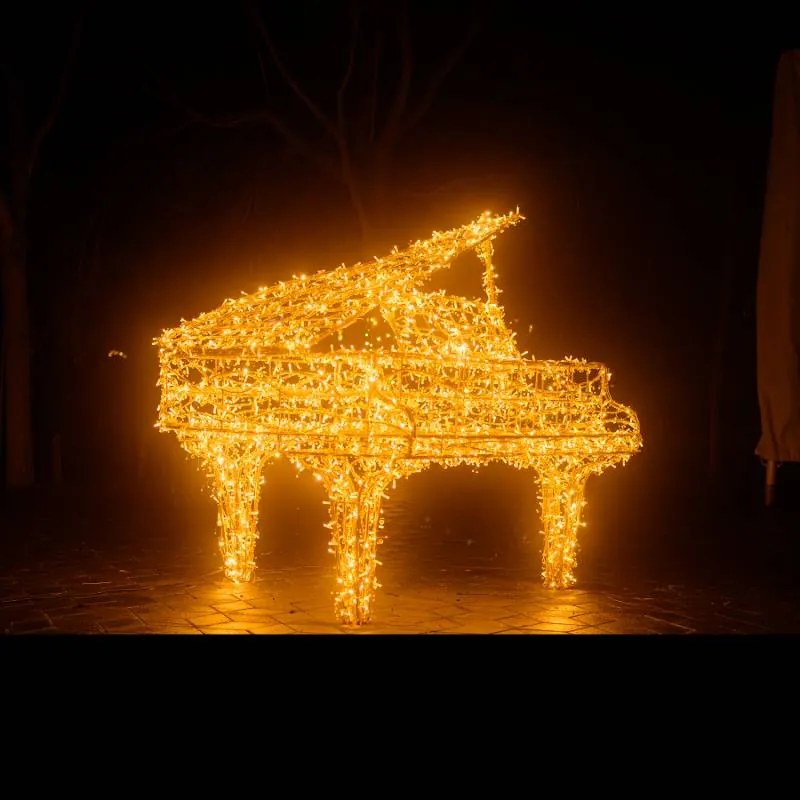 DECOLED LED světelný řetěz s krystalky, 8 m, zlatý kabel, Eco Fix, Flash