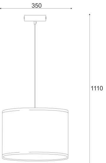 Luster na lanku ANTONIO 1xE27/60W/230V