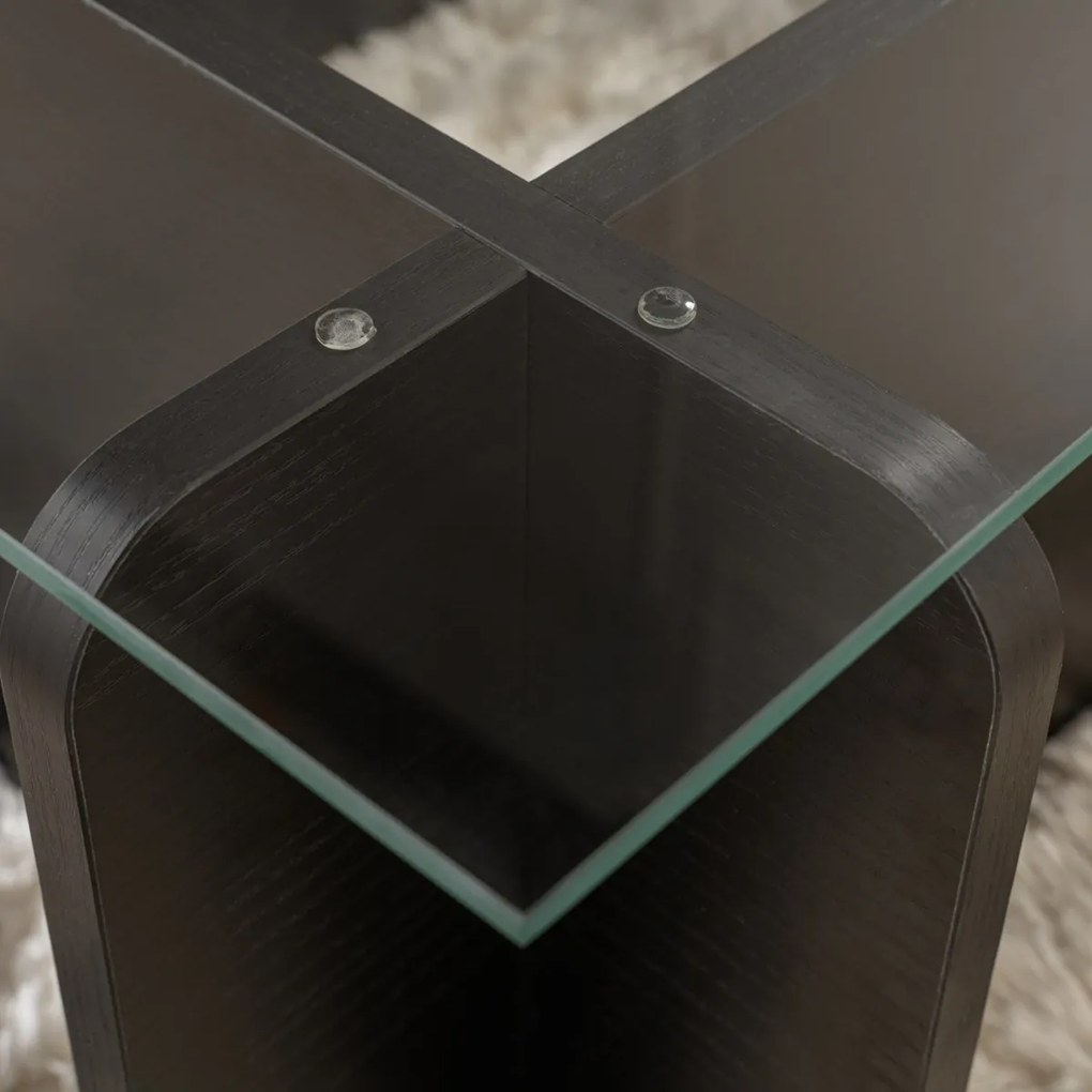 Konferenčný stolík Flavio Wooden Black