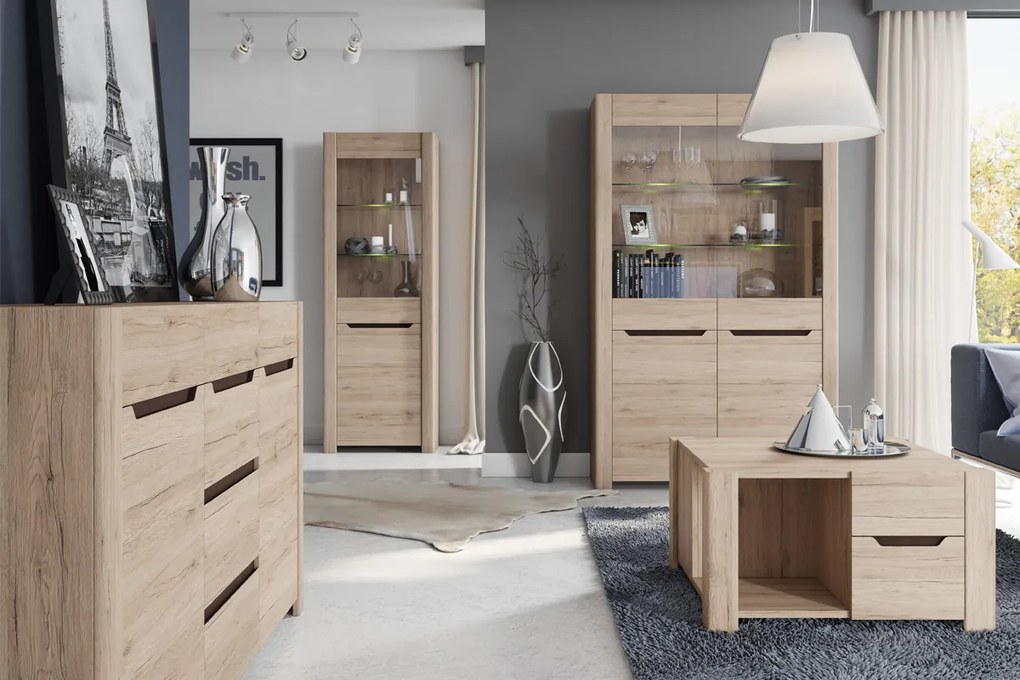 DESIRE 11 zásuvková komoda, dub san remo