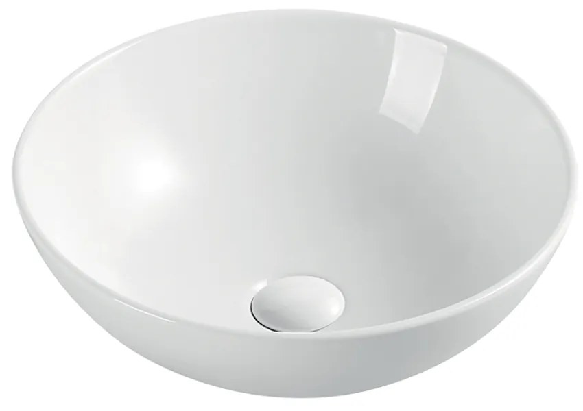 Mereo Mereo, Umývadlo na dosku bez prepadu, 400x400x145 mm, okrúhle, keramické - pre zaslanie na palete, MER-UC404015C