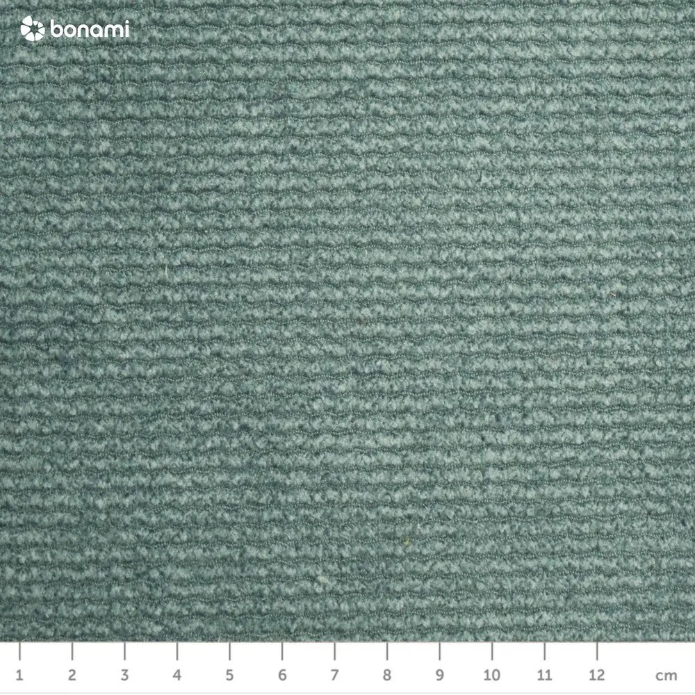 Tyrkysovomodrá menčestrová rozkladacia/s úložným priestorom pohovka 215 cm Bjork – Bonami Selection