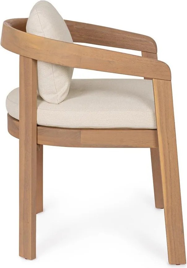 Drevená záhradná stolička v prírodnej farbe Pablo – Bizzotto