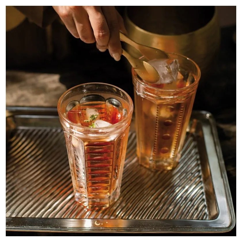 Súprava 4 sklenených pohárikov na long drinky La Rochère Saga, 340 ml