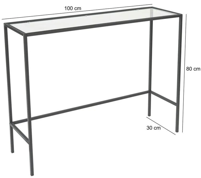Dekoratívny stôl Canvas Black