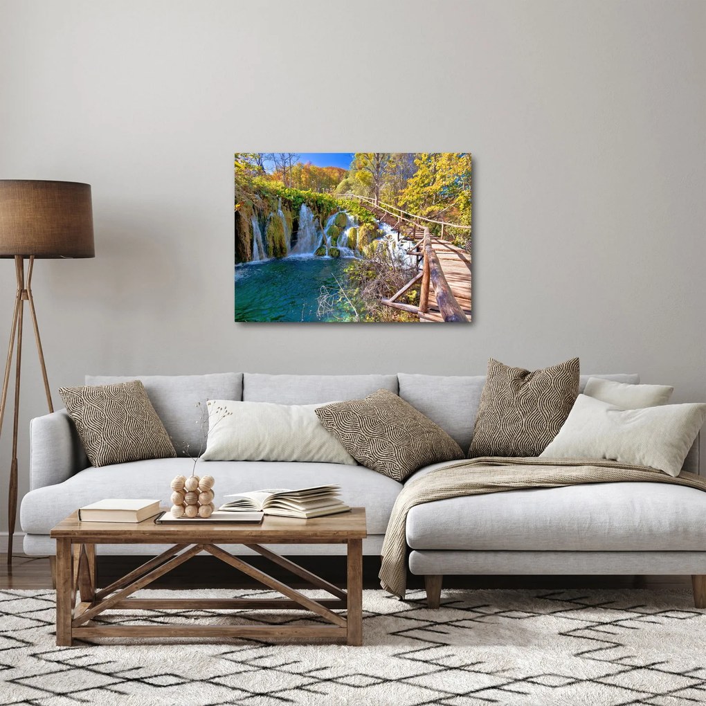 Obraz - Vstup na vodopády (70x50 cm)
