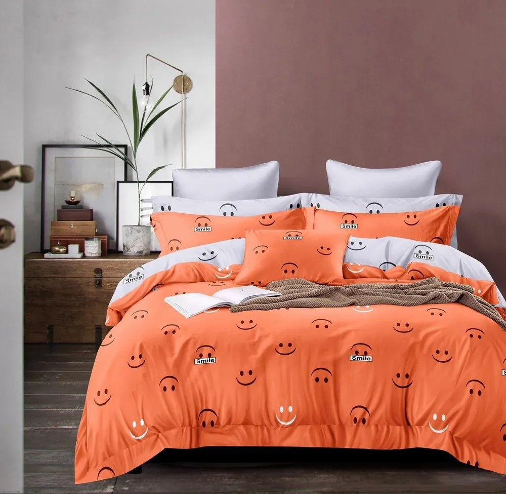 Posteľné obliečky Homa SOFT SMILEY 200x220 cm