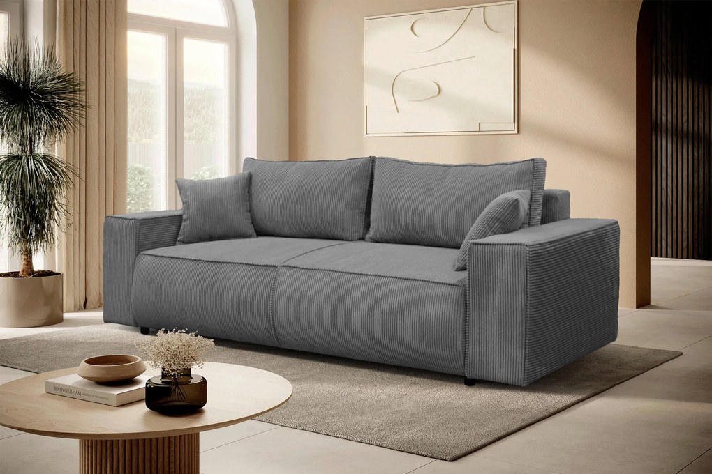 XXXLutz ROZKLADACIA POHOVKA, textil, tmavosivá MID.YOU - Sedačky - 001574007605