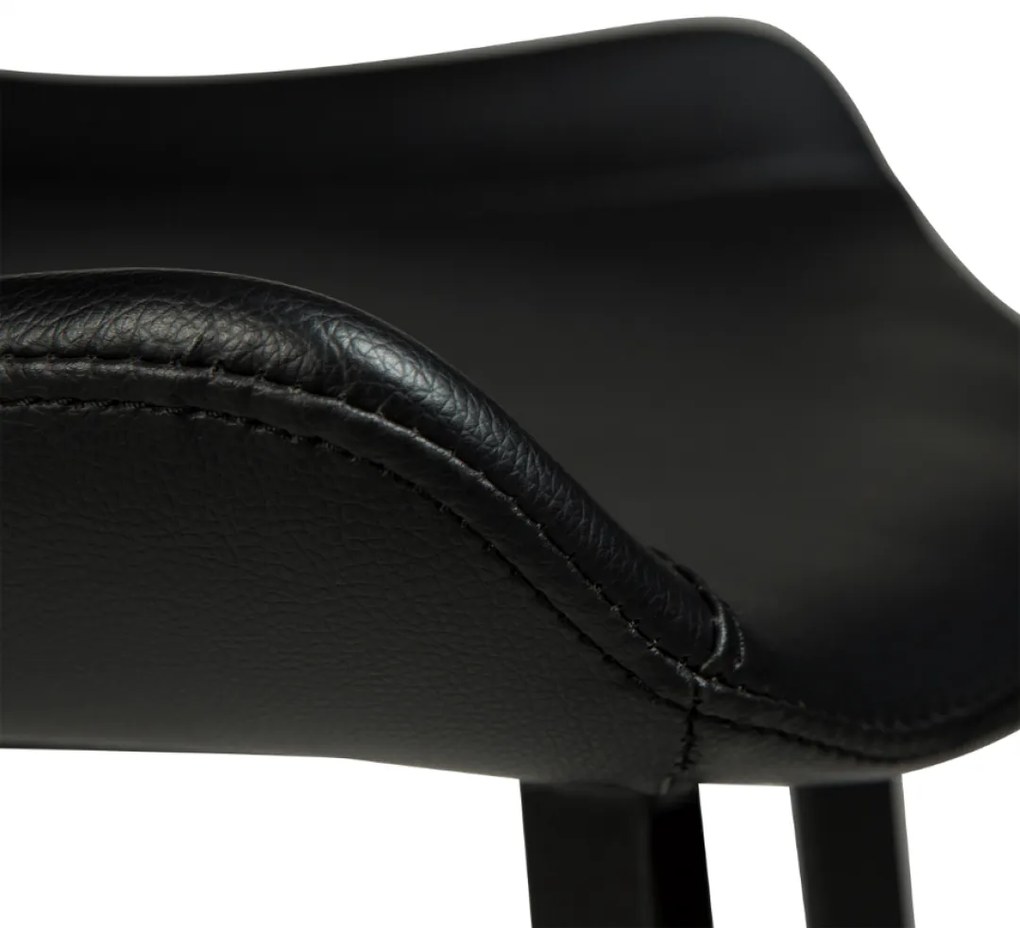 HYPE ČALÚNENÁ BAROVÁ STOLIČKA black/black